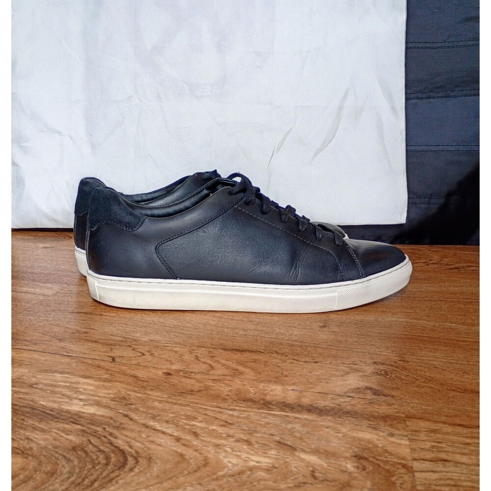 Nordstrom Jace Black Leather Sneakers Mens 12